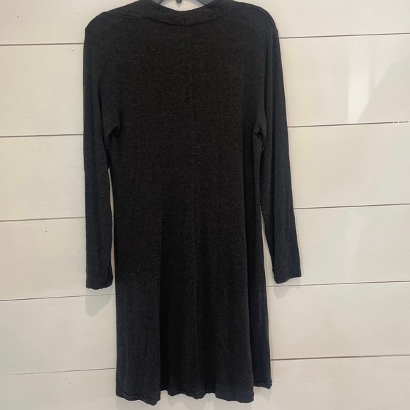 Womens Eileen Fisher Charcoal Gray Black Sz M - A Line  Dress‎ - Picture 4 of 6